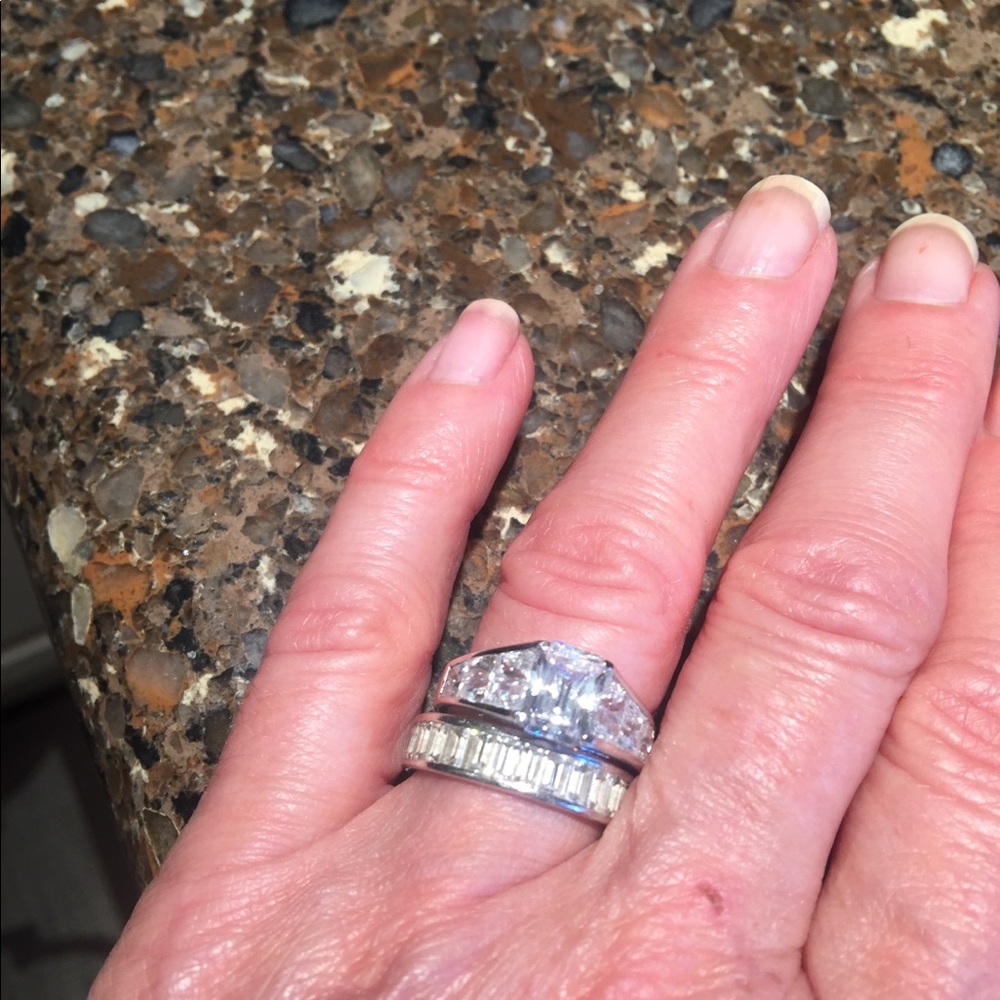 Sterling CZ Bridal Set